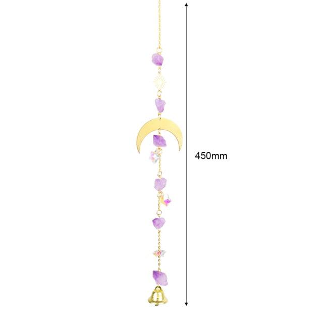 Hanging Crystal Moon Suncatcher