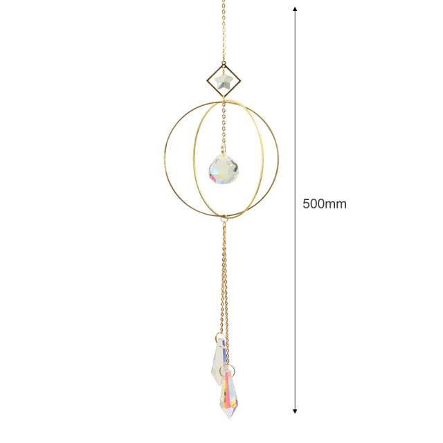Hanging Crystal Moon Suncatcher