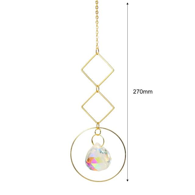 Hanging Crystal Moon Suncatcher