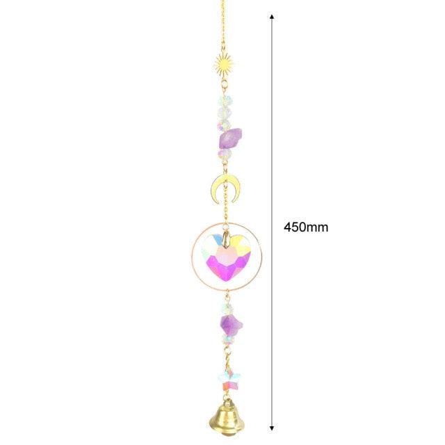 Hanging Crystal Moon Suncatcher