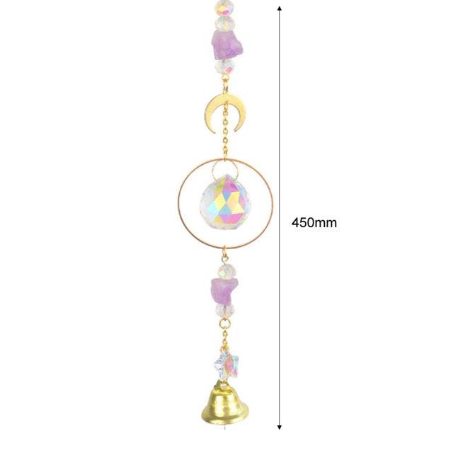 Hanging Crystal Moon Suncatcher