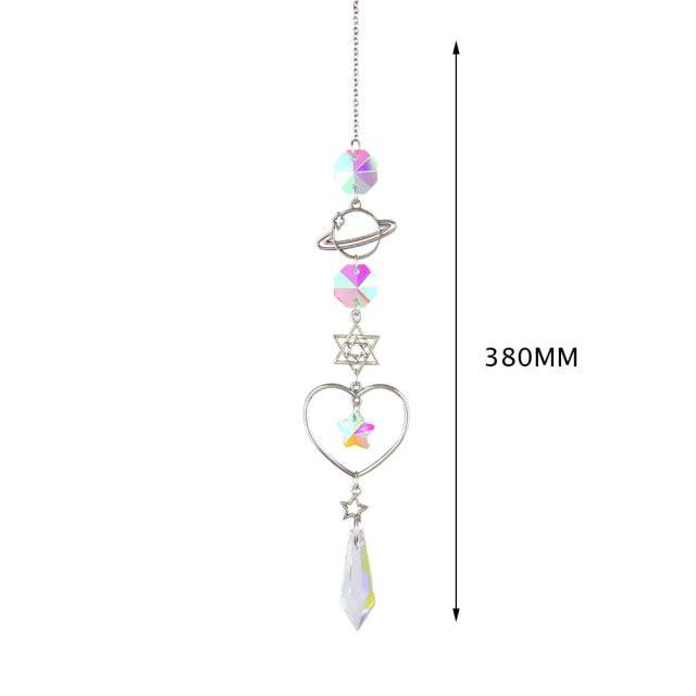 Hanging Crystal Moon Suncatcher