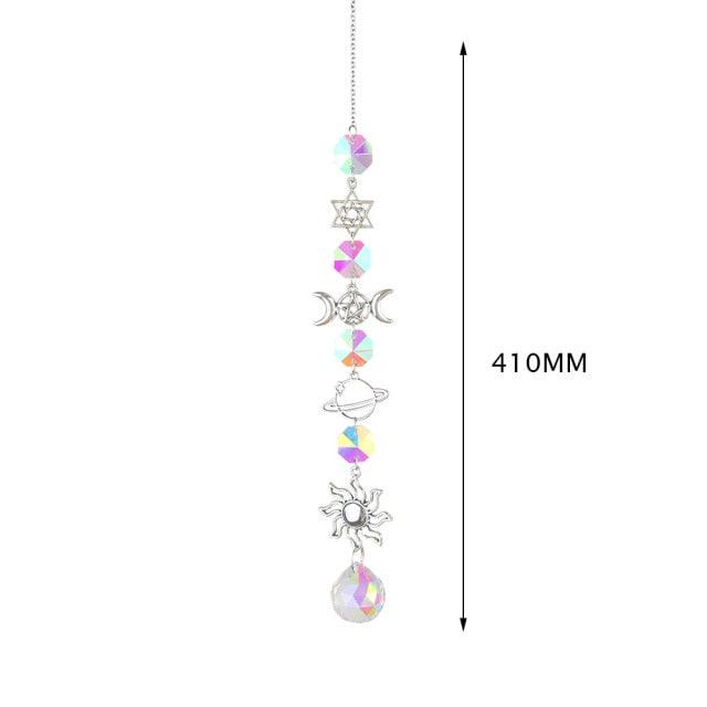 Hanging Crystal Moon Suncatcher