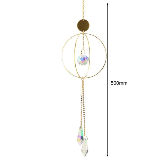 Hanging Crystal Moon Suncatcher