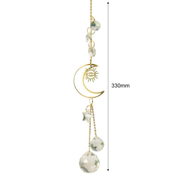 Hanging Crystal Moon Suncatcher