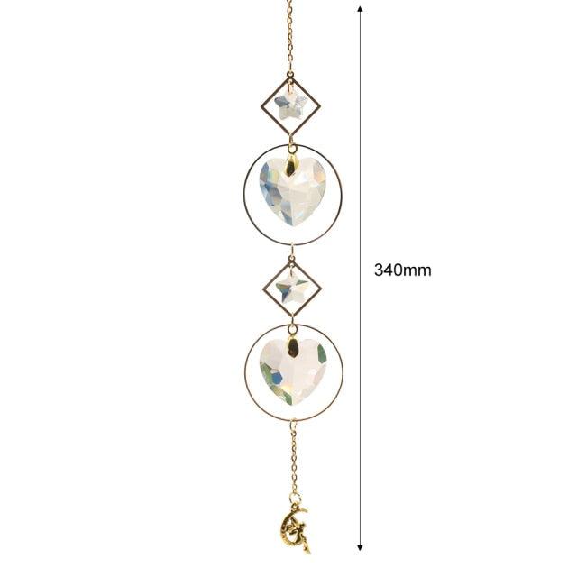 Hanging Crystal Moon Suncatcher
