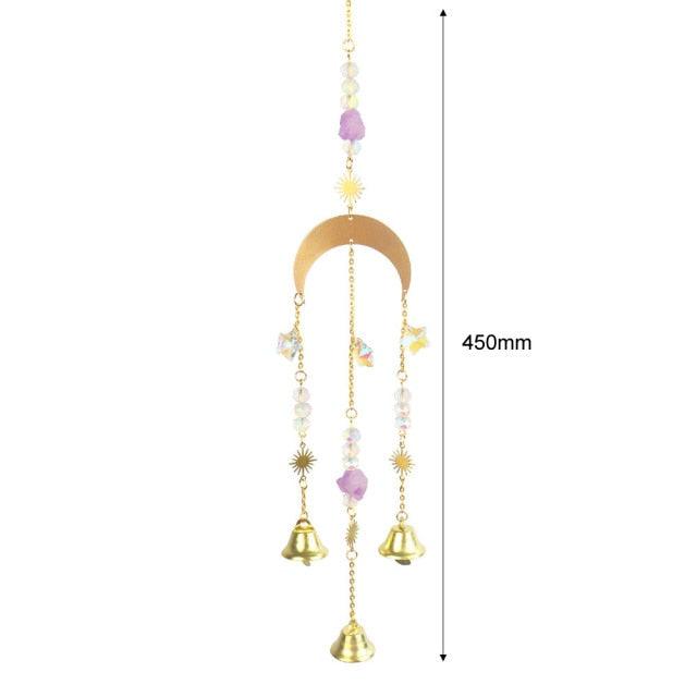 Hanging Crystal Moon Suncatcher