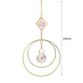 Hanging Crystal Moon Suncatcher