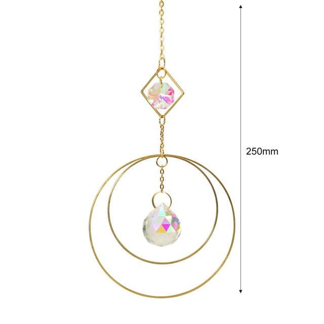 Hanging Crystal Moon Suncatcher