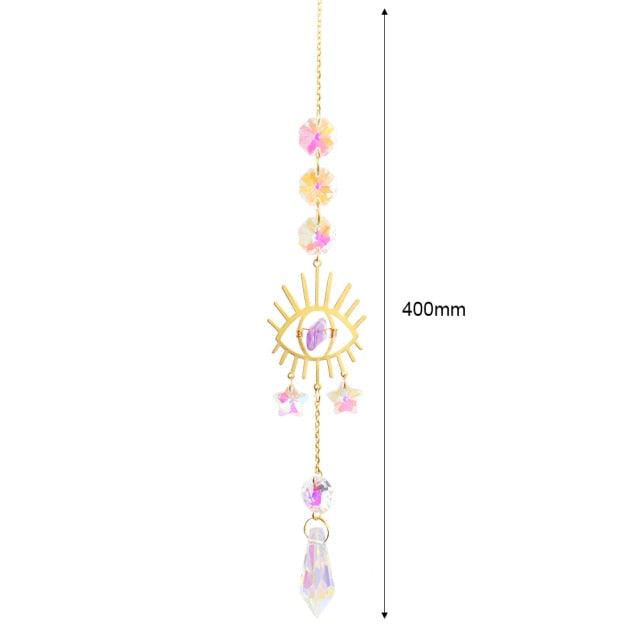 Hanging Crystal Moon Suncatcher