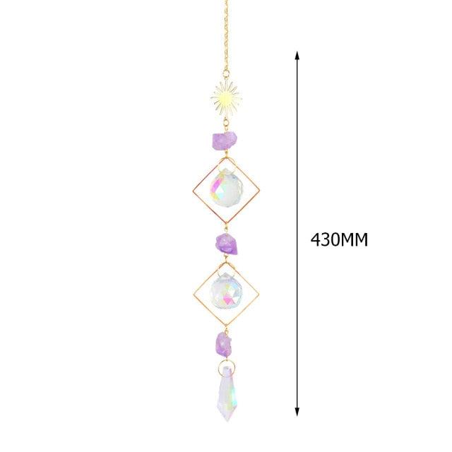 Hanging Crystal Moon Suncatcher