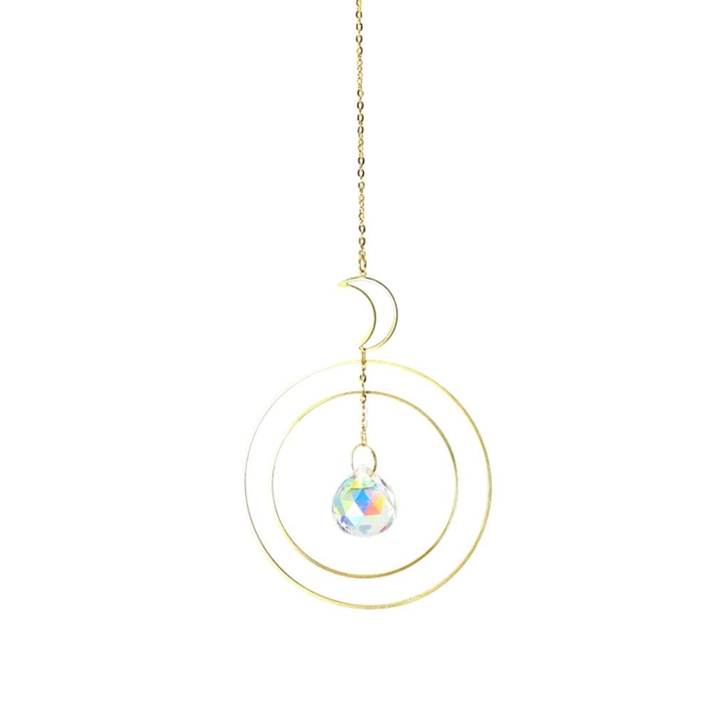 Hanging Crystal Moon Suncatcher