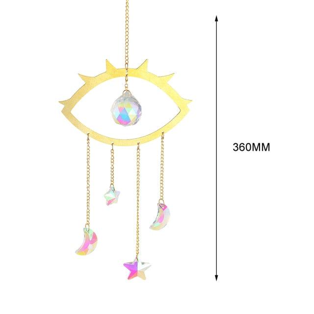 Hanging Crystal Moon Suncatcher