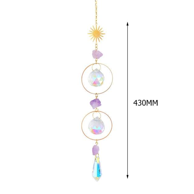 Hanging Crystal Moon Suncatcher