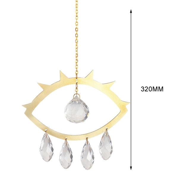 Hanging Crystal Moon Suncatcher