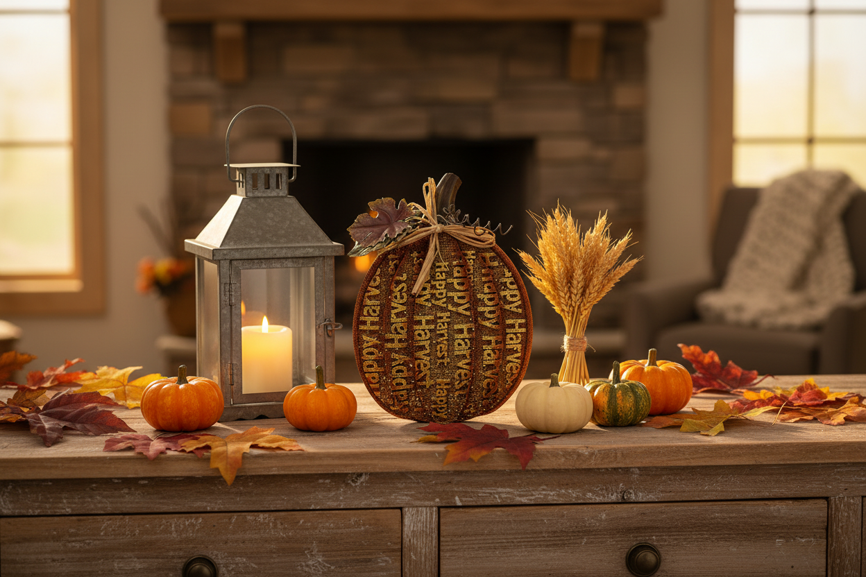 Happy Harvest Autumn Pumpkin – Lifestyle