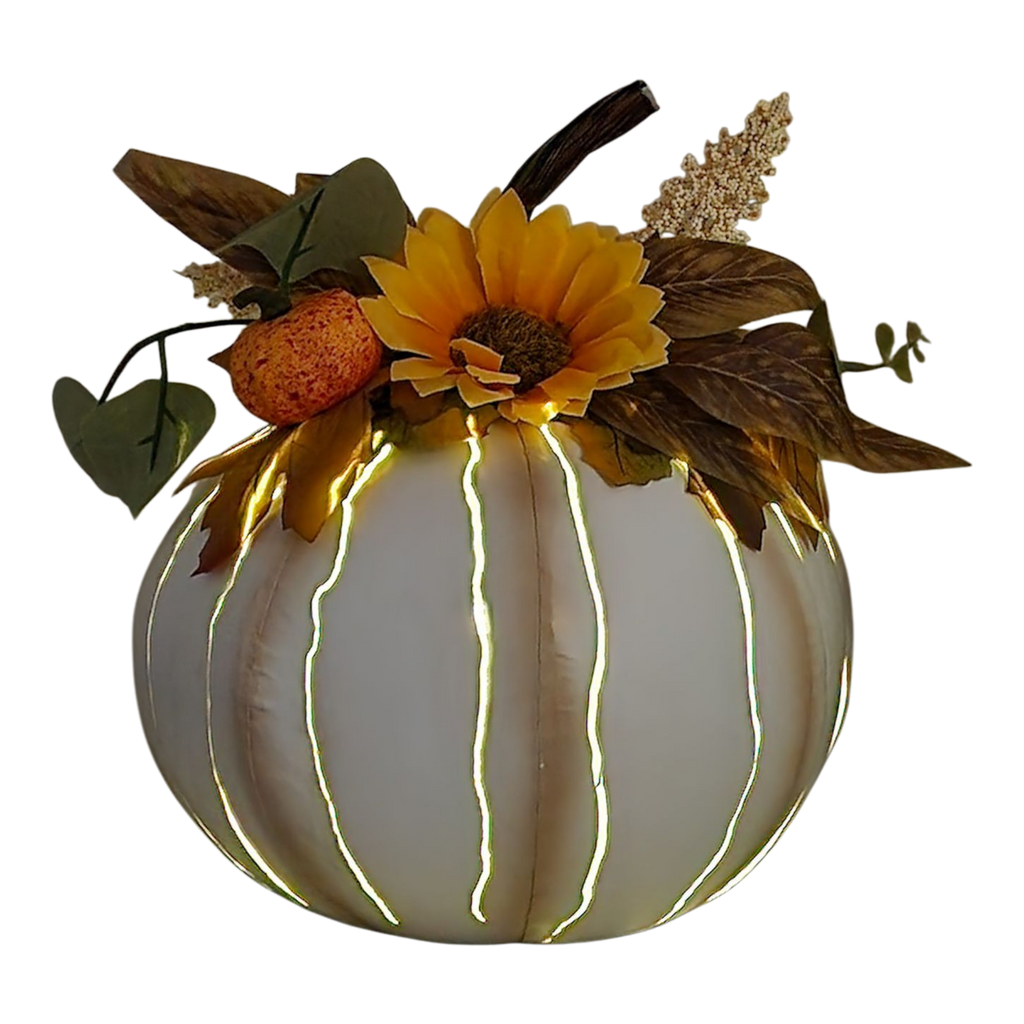 Metal Pumpkin with LED Candle