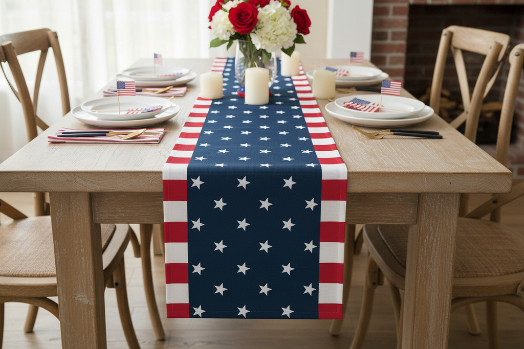 Independence Day Table Runner Lifestyle