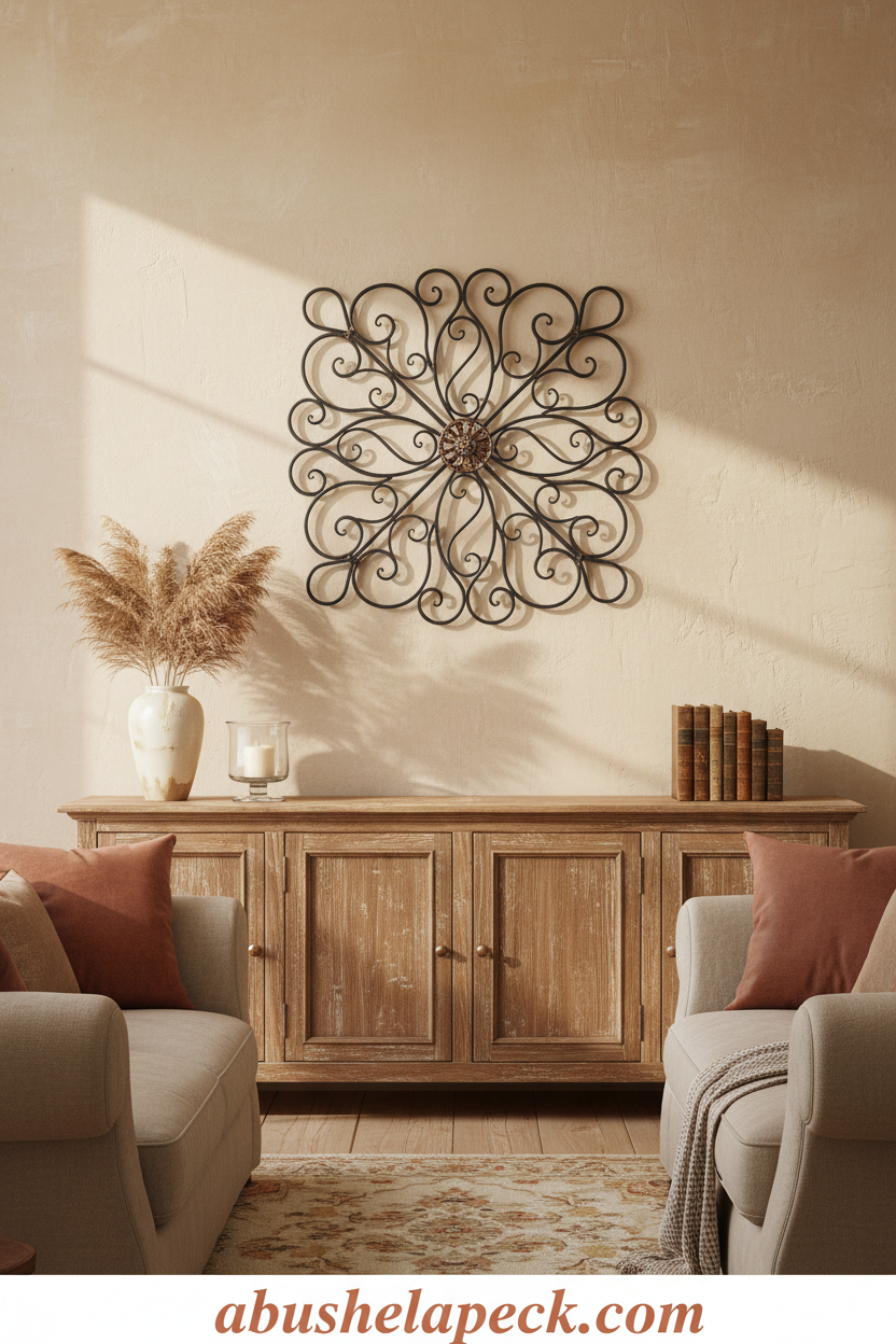 Iron Scrollwork Wall Decor