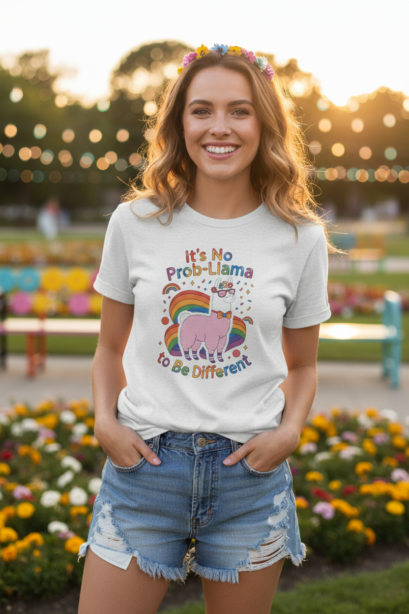 It's No Prob-Llama Tee - Female Model