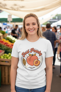 Just Peachy Retro Fruit Graphic Tee