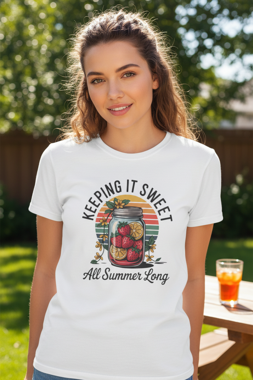 Keeping It Sweet All Summer Long Tee Mockup