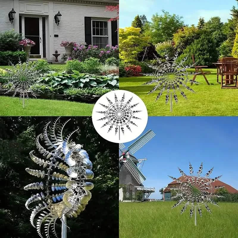 3D Kinetic Wind Spinner Sculpture