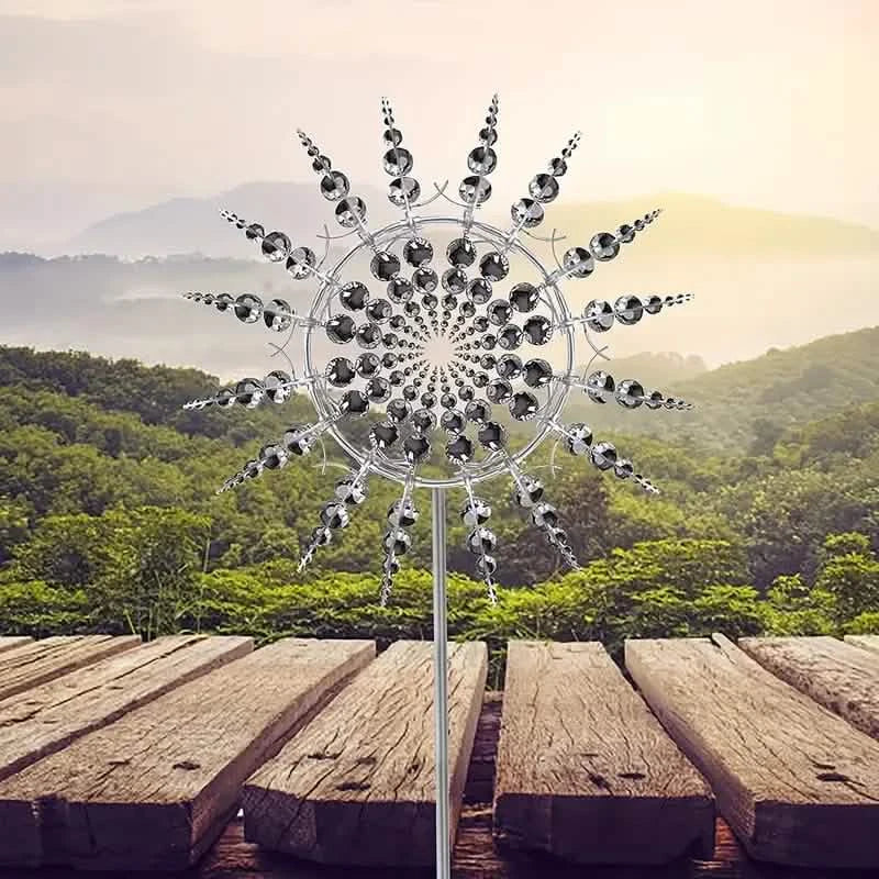 3D Kinetic Wind Spinner Sculpture