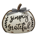 Harvest Sign Pumpkin with Bow