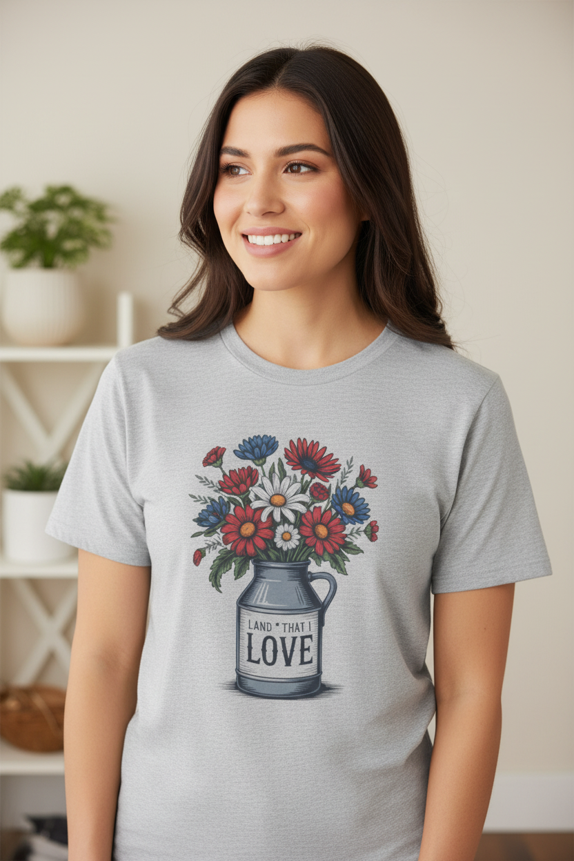Land That I Love Tee Mockup