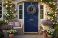 Lavender Wreath - Styled Porch