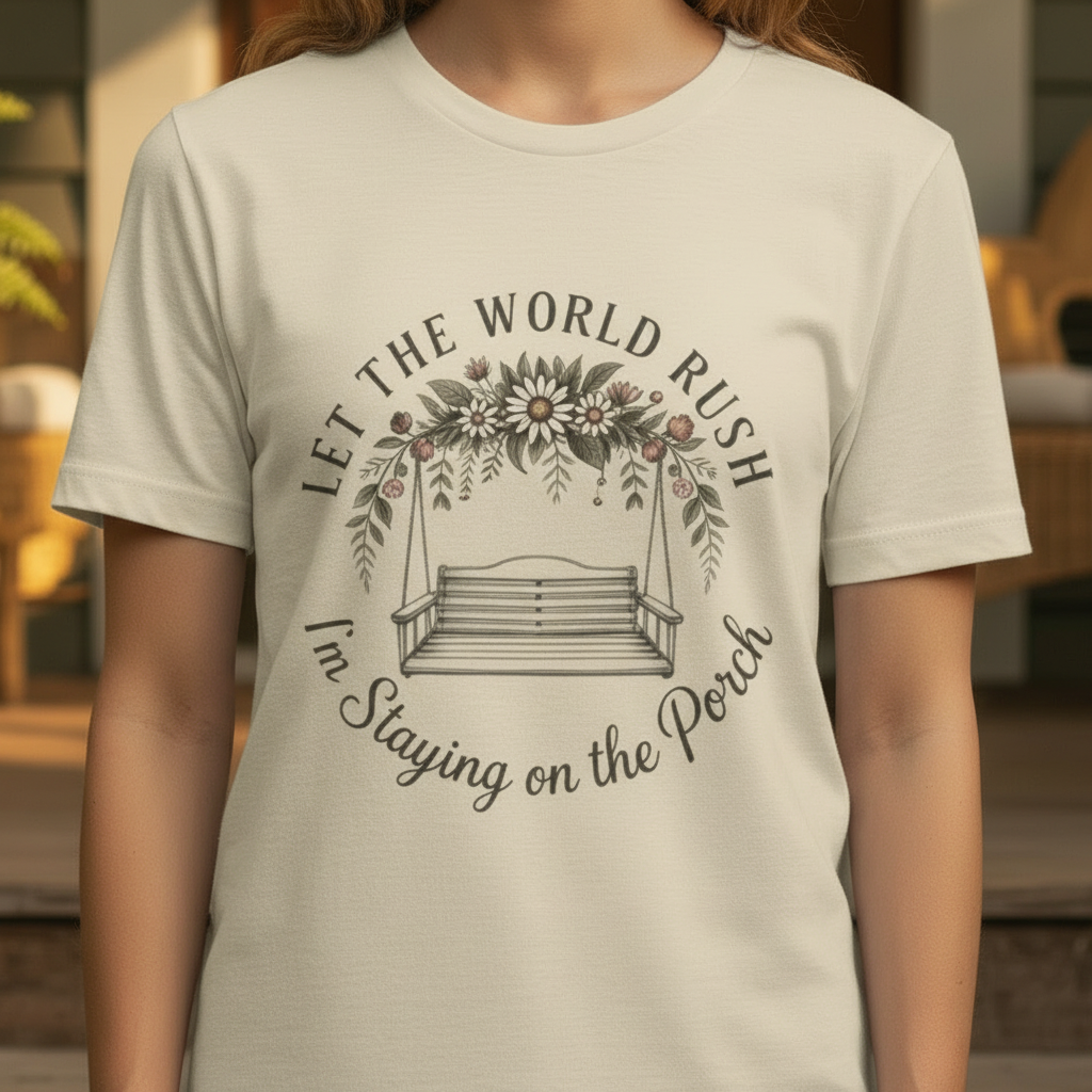 Let the World Rush Tee — Tight Crop, Real Life