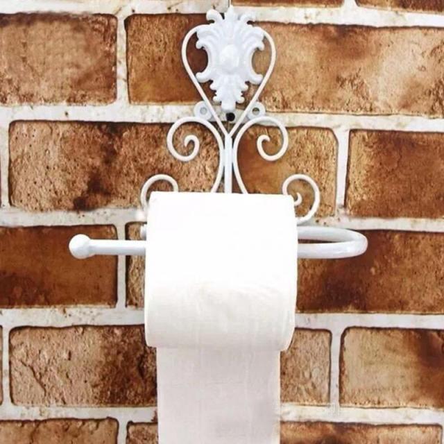 Victorian Cast Iron Wall-Mounted Toilet Paper Holder