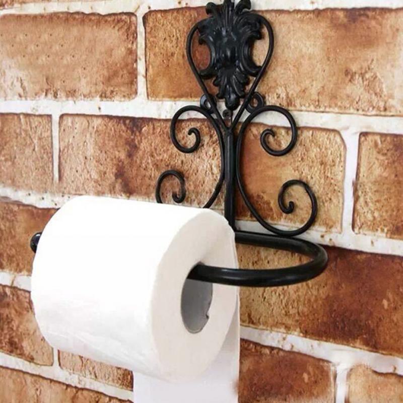 Victorian Cast Iron Wall-Mounted Toilet Paper Holder