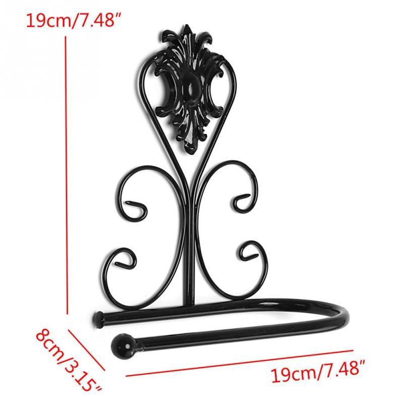 Victorian Cast Iron Wall-Mounted Toilet Paper Holder