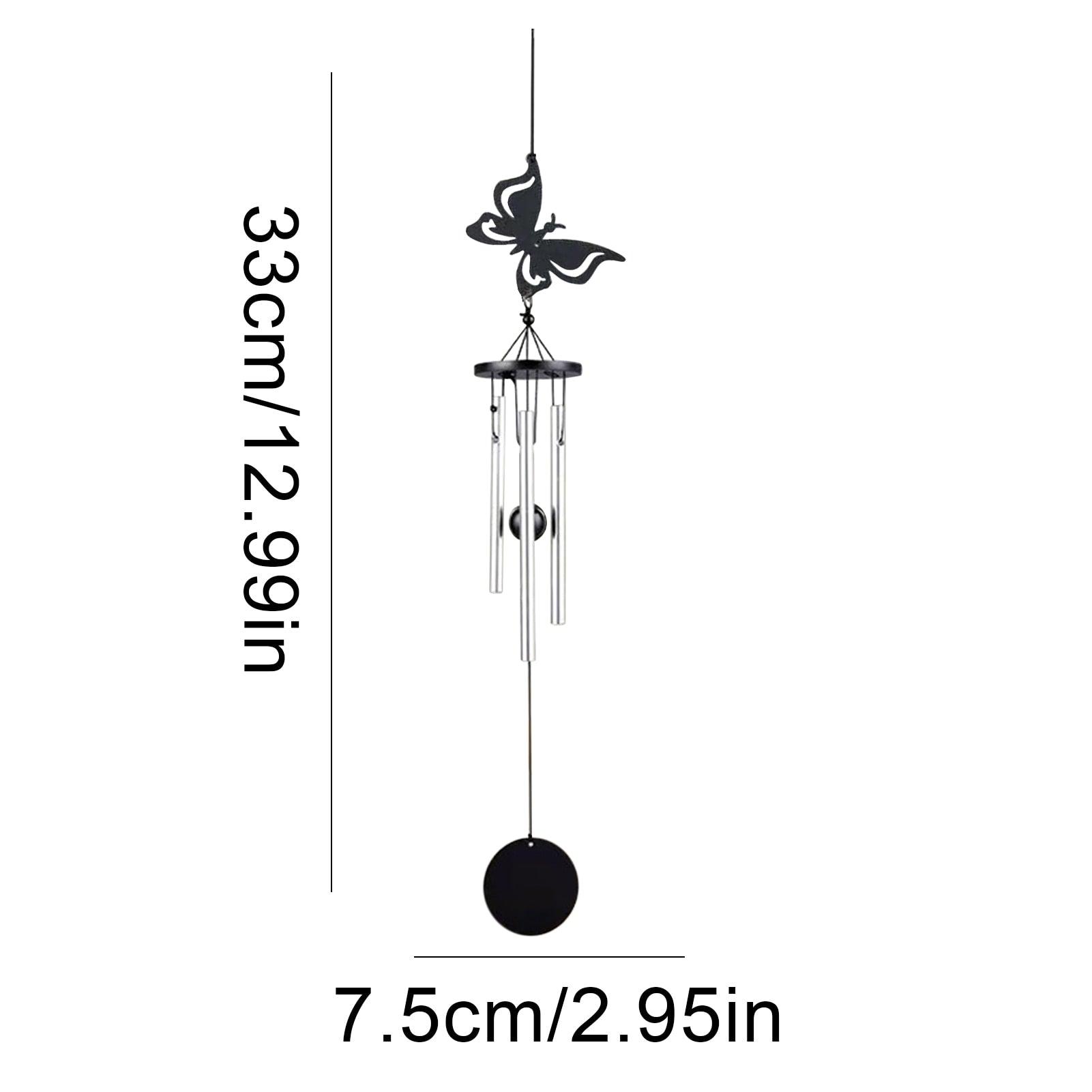 Crystal Guardian Angel Wing Sun Catcher with Wind Chimes