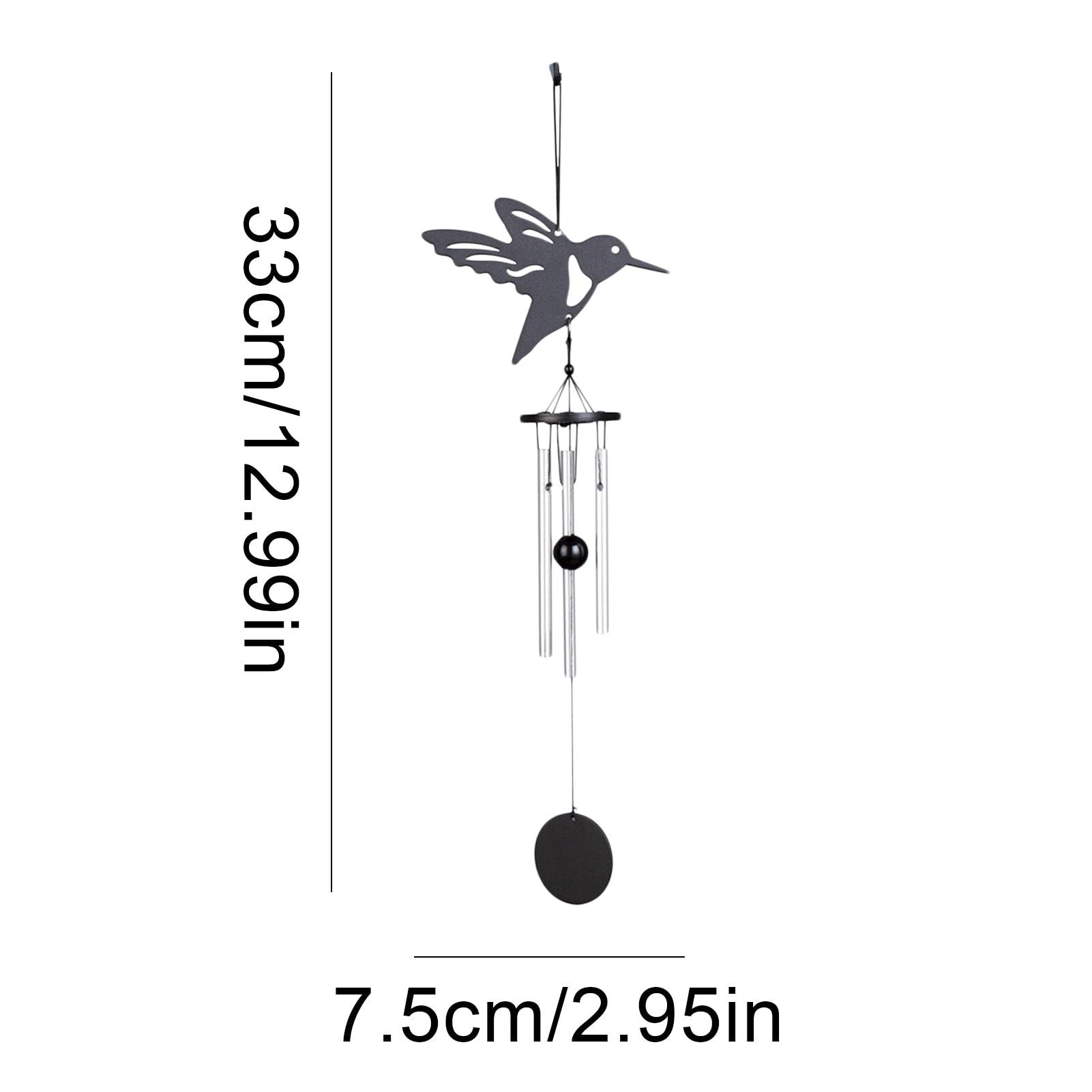 Crystal Guardian Angel Wing Sun Catcher with Wind Chimes