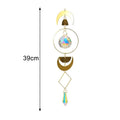 Crystal Guardian Angel Wing Sun Catcher with Wind Chimes