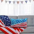 Patriotic USA Throw Pillow Cover 20x12"