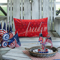 Freedom Patriotic Pillow Cover 20x12"