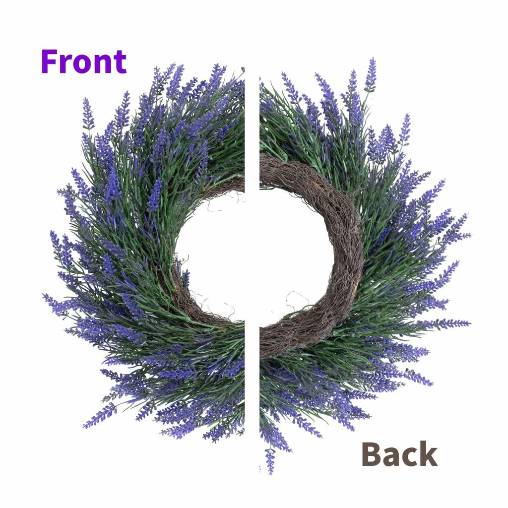 18" Lavender Artificial Spring Wreath