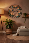 Peacock Plumes Circular Wall Sconce Lifestyle