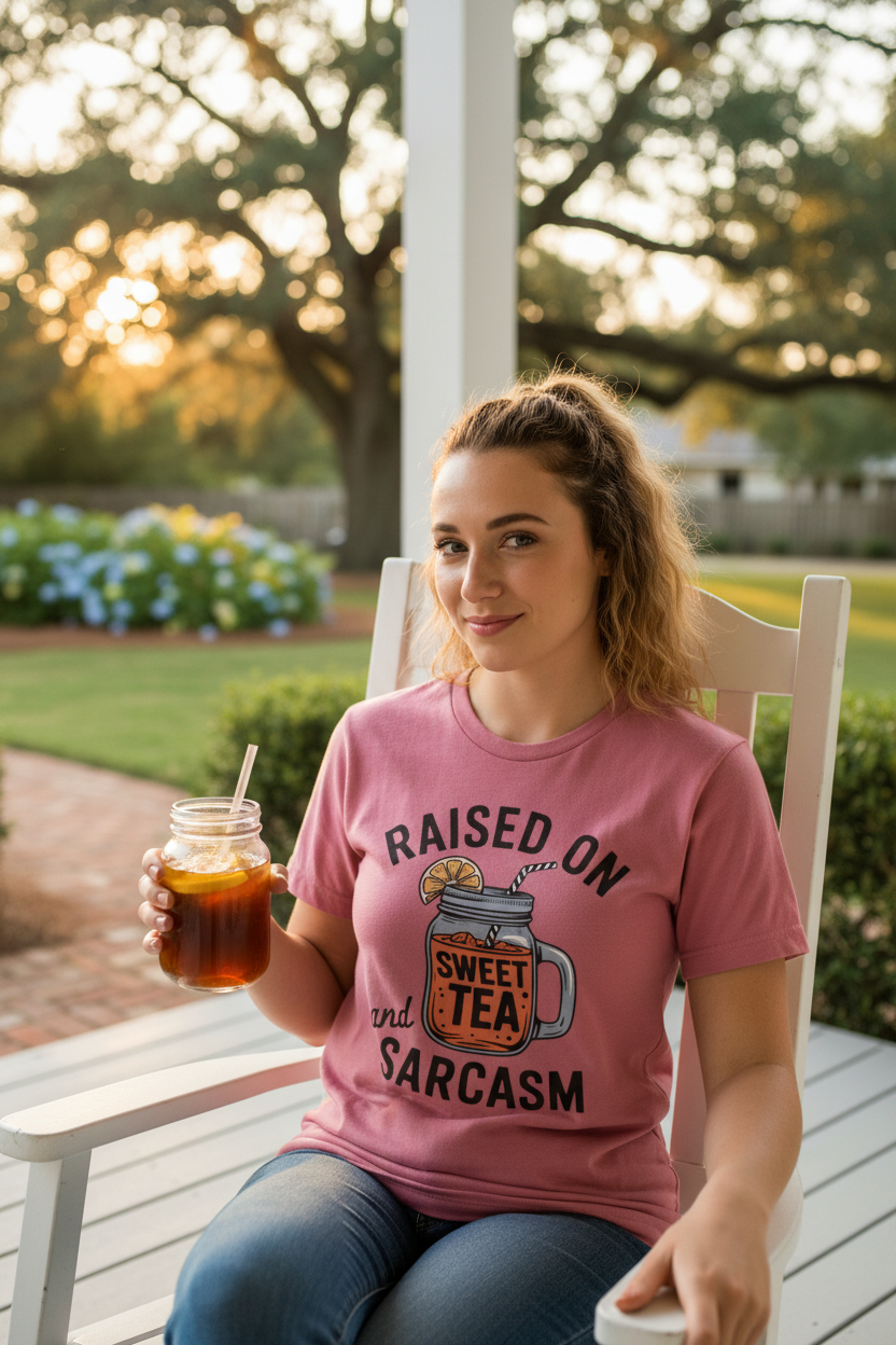 Raised on Sweet Tea and Sarcasm T-Shirt