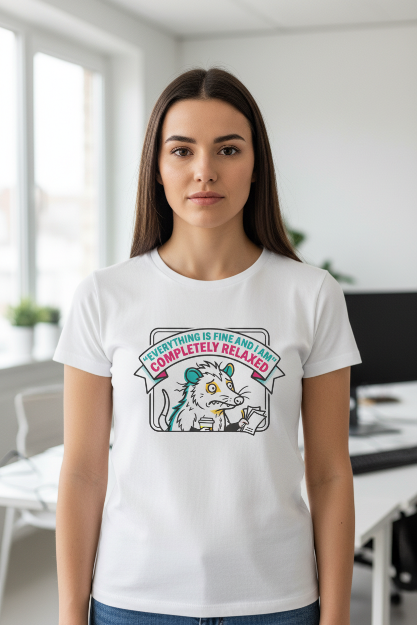Relaxed Possum Tee Straight On Reference