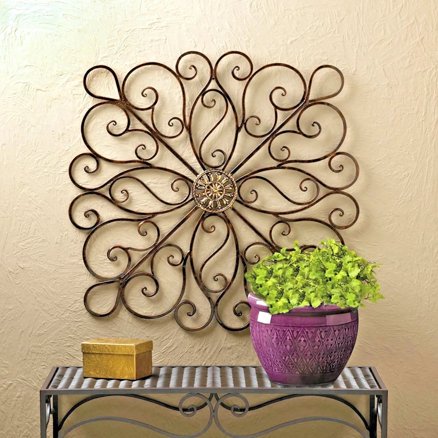 Iron Scrollwork Wall Decor