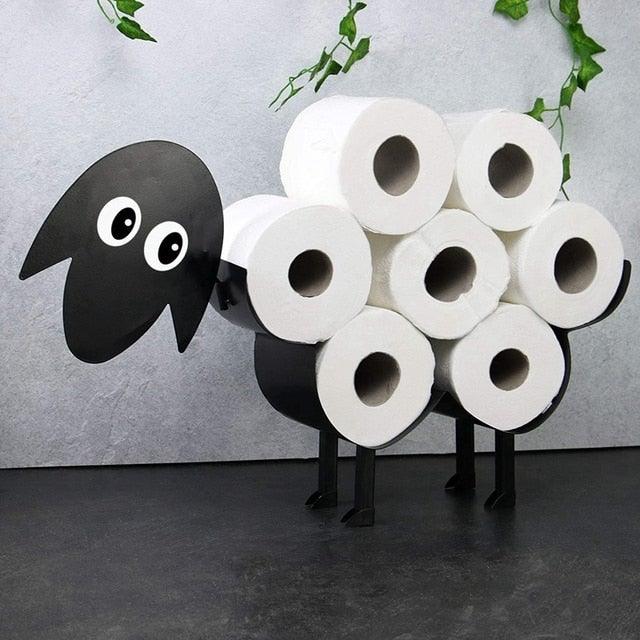 Decorative Sheep Iron Toilet Paper Holder