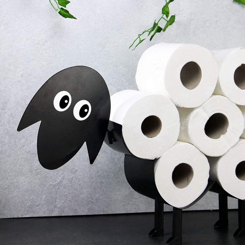 Decorative Sheep Iron Toilet Paper Holder