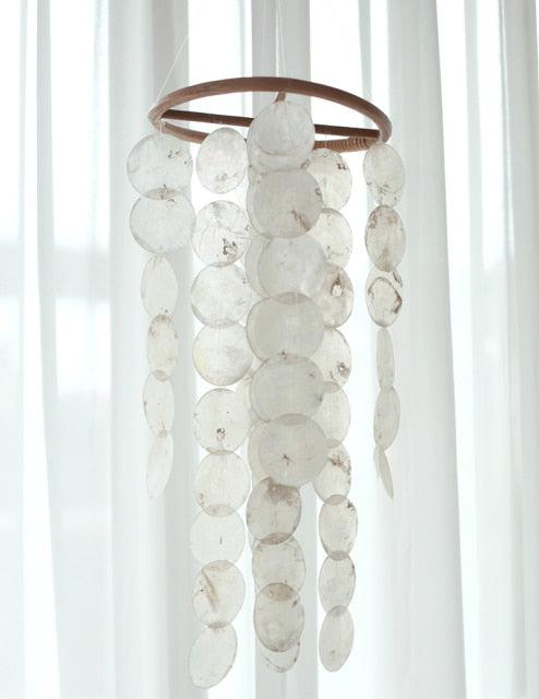 Shell & Bamboo Wind Chime Wall Pendant