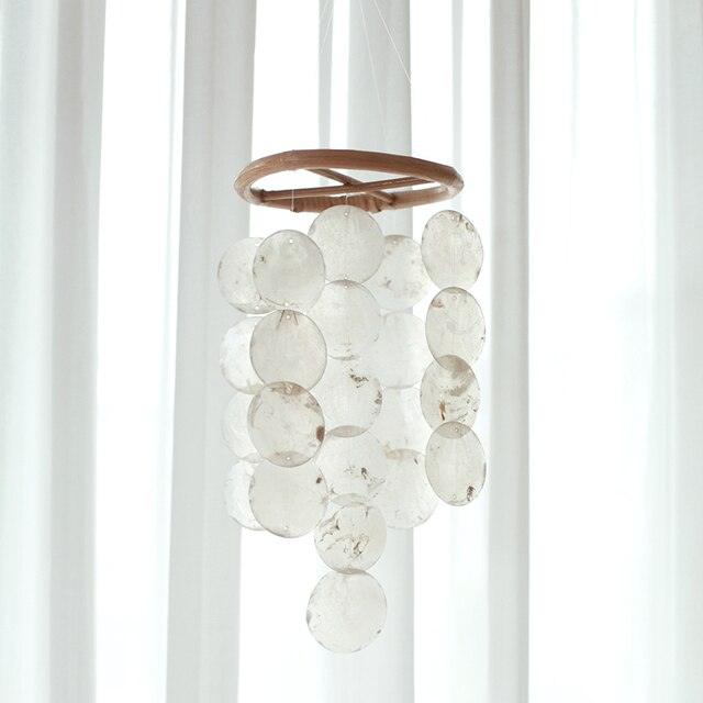 Shell & Bamboo Wind Chime Wall Pendant