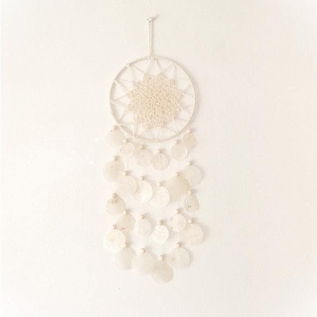 Shell & Bamboo Wind Chime Wall Pendant